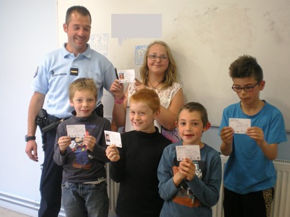 Remise des diplômes du permis piéton au Sessad le Puzzle de Doullens